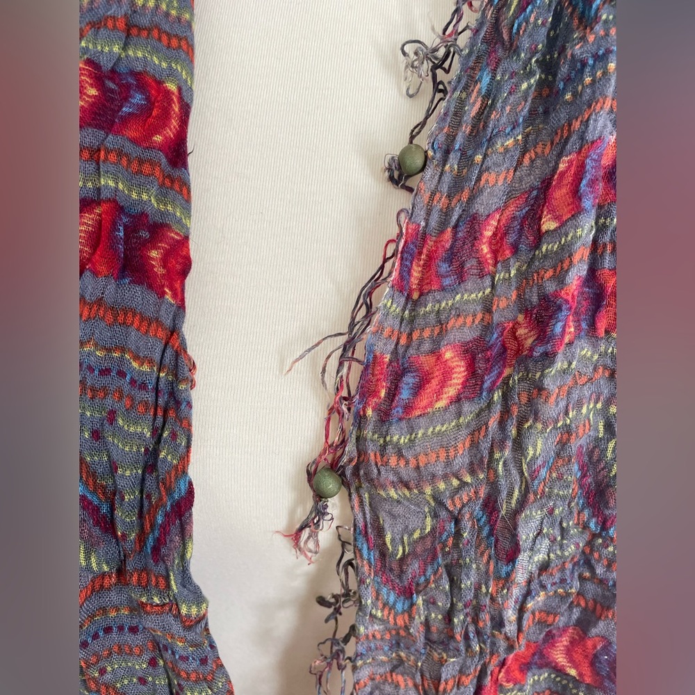 Boho Patterned Scarf - Picture 2 of 3
